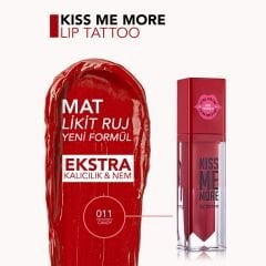 Flormar Kiss Me More Yoğun Nemlendirici Likit Mat Ruj Yoğun Kırmız
