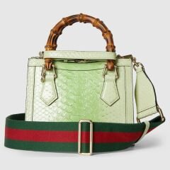 GUCCI DIANA PYTHON SMALL TOTE BAG