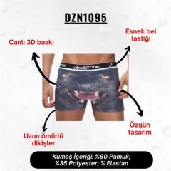 Kurt Desenli 3D Boxer