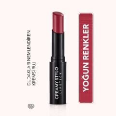 Flormar Creamy Stylo Yarı Parlak Bitişli Kremsi Ruj No: 003
