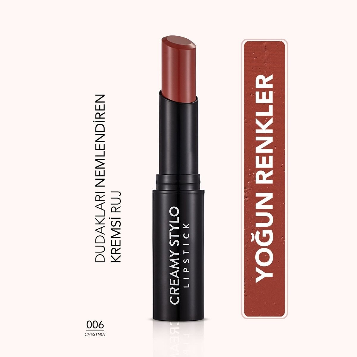Flormar Creamy Stylo Yarı Parlak Bitişli Kremsi Ruj No: 006