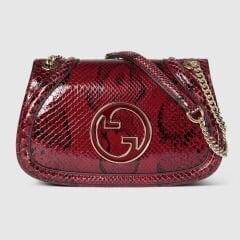 GUCCI BLONDIE PYTHON MEDIUM SHOULDER BAG
