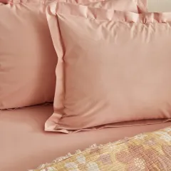 Karaca Home Nelly Müslin Çift Kişilik Pike Yatak Örtüsü Takımı Somon