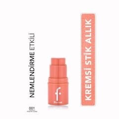 Flormar To Go Nemlendirici Etkili & Işıltılı Kremsi Stick Allık - 001 Peachy Glam