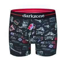 Tasarım Siyah Erkek Boxer (Dijital Baskılı) L