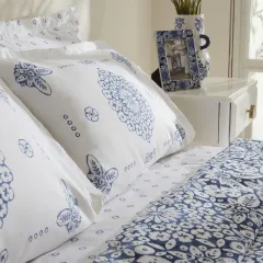 Karaca Home Ida %100 Pamuk Çift Kişilik Pike Takımı Mavi