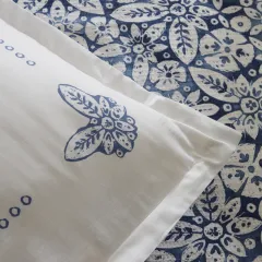 Karaca Home Ida %100 Pamuk Çift Kişilik Pike Takımı Mavi