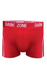 Beyaz Çizgili Kırmızı Erkek Boxer