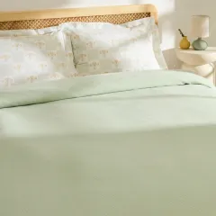 Kaşmir Home Runa %100 Pamuk Çift Kişilik Pike Takımı Çağla