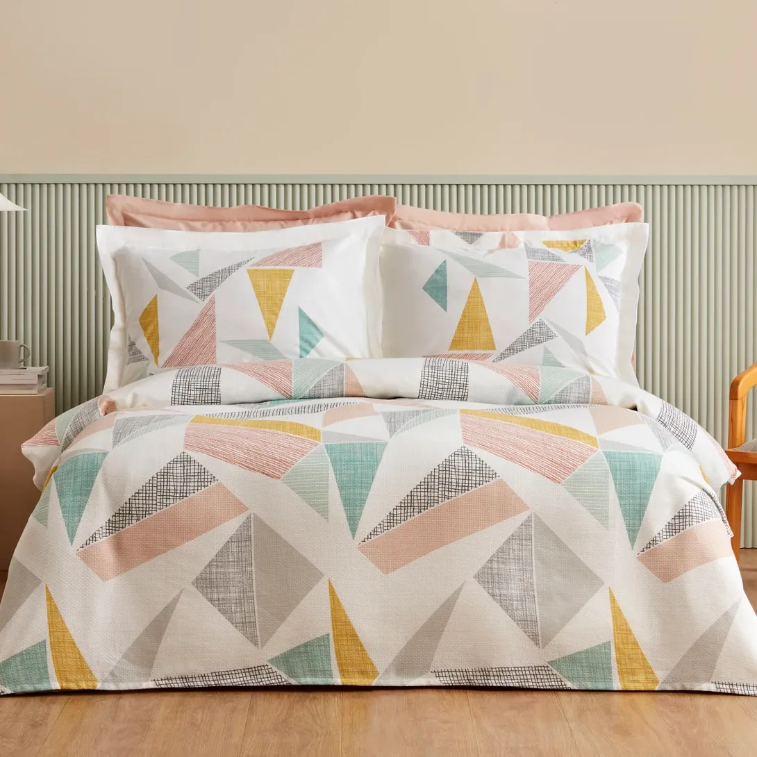 Karaca Home Lenny %100 Pamuk Tek Kişilik Pike Takımı Multicolor