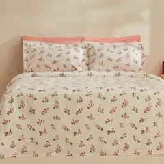 Karaca Home Silvie %100 Pamuk Çift Kişilik Pike Takımı Kırmızı