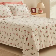 Karaca Home Silvie %100 Pamuk Çift Kişilik Pike Takımı Kırmızı