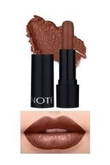 Note Deep Impact Lipstick 09 Spicy Nude Kremsi Dokulu Yarı Parlak Ruj - Kahverengi