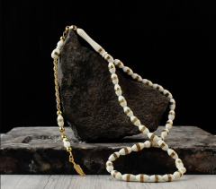 Sarı Sarma Sarı Püsküllü Deve Kemiği Tesbih