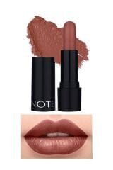 Note Deep Impact Lipstick 05 Leather Mood Kremsi Dokulu Yarı Parlak Ruj - Kahverengi