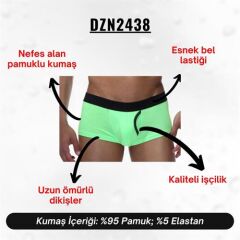 Neon Yeşil Erkek Hipster Boxer