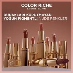 L'ORÉAL PARIS Color Riche Saten Bitişli Ruj - 520 Nude Defiant