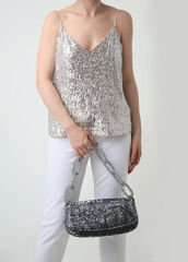 Jimba Soho Silver Evening Bag