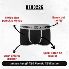 Biyeli Siyah Erkek Boxer
