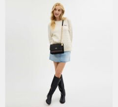 Coach Klare Crossbody Bag in Signature - Gold/Walnut/Black