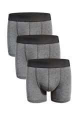 Erkek Boxer Antrasit 3'Lü Set