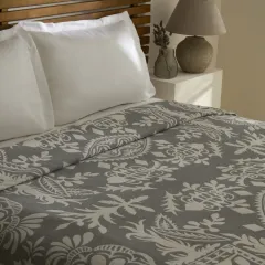 Karaca Home Avery Müslin Çift Kişilik Tek Pike Gri