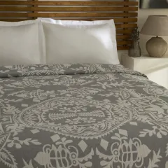 Karaca Home Avery Müslin Çift Kişilik Tek Pike Gri