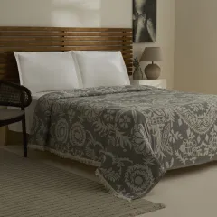 Karaca Home Avery Müslin Çift Kişilik Tek Pike Gri