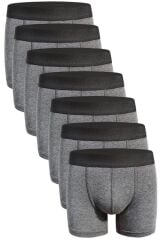 Erkek Boxer Antrasit 7'Li Set