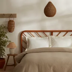 Karaca Home Doğasever Lorena Bambu Tek Kişilik Jakar Pike 160x230 cm Bej