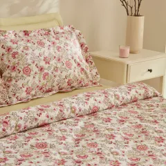Karaca Home Molly %100 Pamuk Çift Kişilik Pike Takımı Pembe