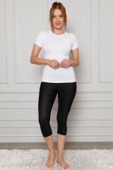 Akbeniz Microfiber Kapri Tayt 5864
