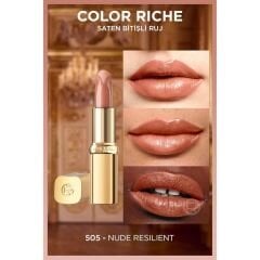 L’Oréal Paris Color Riche Saten Bitişli Ruj - 505 Nude Resilient