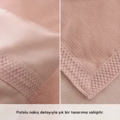 Karaca Home Maisy Bambu Çift Kişilik Pike Takımı Pudra