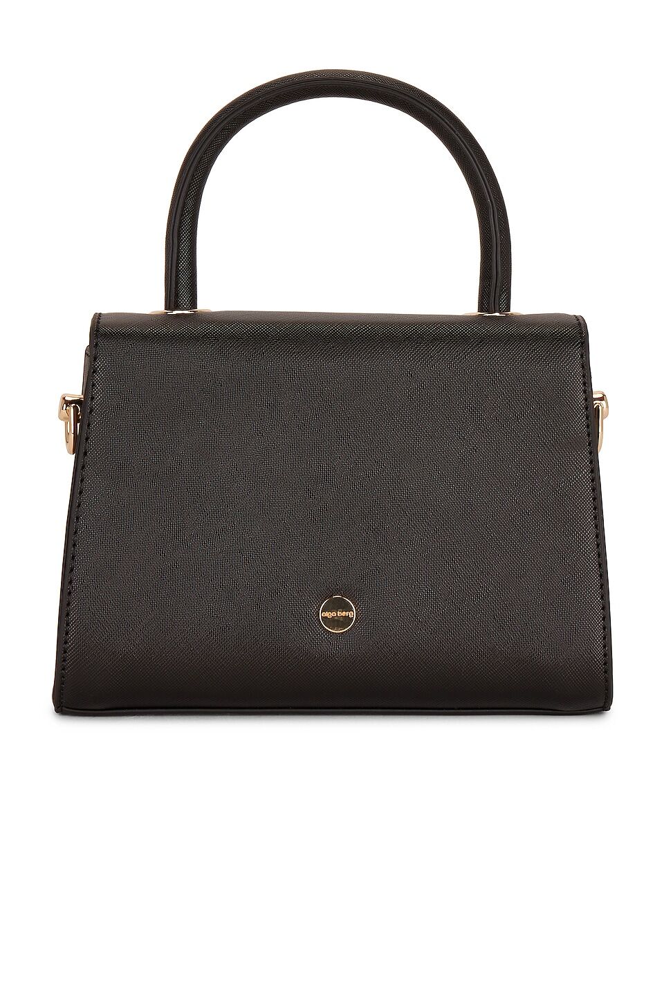 Sasha Top Handle Bag in Black olga berg