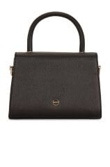 Sasha Top Handle Bag in Black olga berg