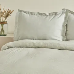 Karaca Home Minel Çift Kişilik Pike Yatak Örtüsü Seti Adaçayı