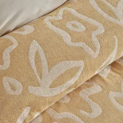 Karaca Home Bouquet Çift Kişilik Müslin Pike Sarı