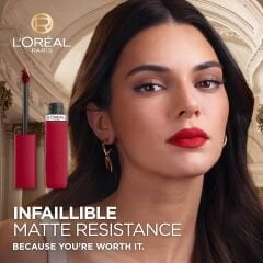 L'ORÉAL PARIS Infaillible Matte Resistance Likit Mat Ruj - 120 Major Crush