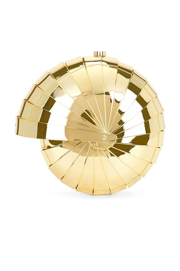 Sirena Clutch in Shiny Gold Cult Gaia