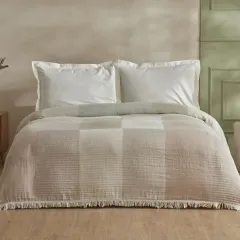 Karaca Home Cube %100 Pamuk Çift Kişilik Müslin Pike Bej