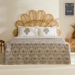 Karaca Home Cherly %100 Pamuk Tek Kişilik Pike Takımı Hardal