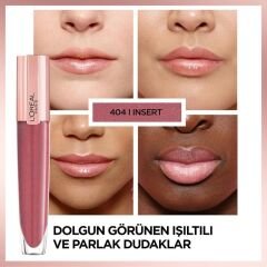 L'ORÉAL PARIS Brilliant Signature Plump in Gloss Ruj 404, Insert