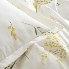Karaca Home Loretta %100 Pamuk Çift Kişilik Nevresim Takımı Sarı