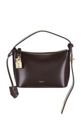 Mini Hobo Bag in Chocolate & Gold VERAFIED