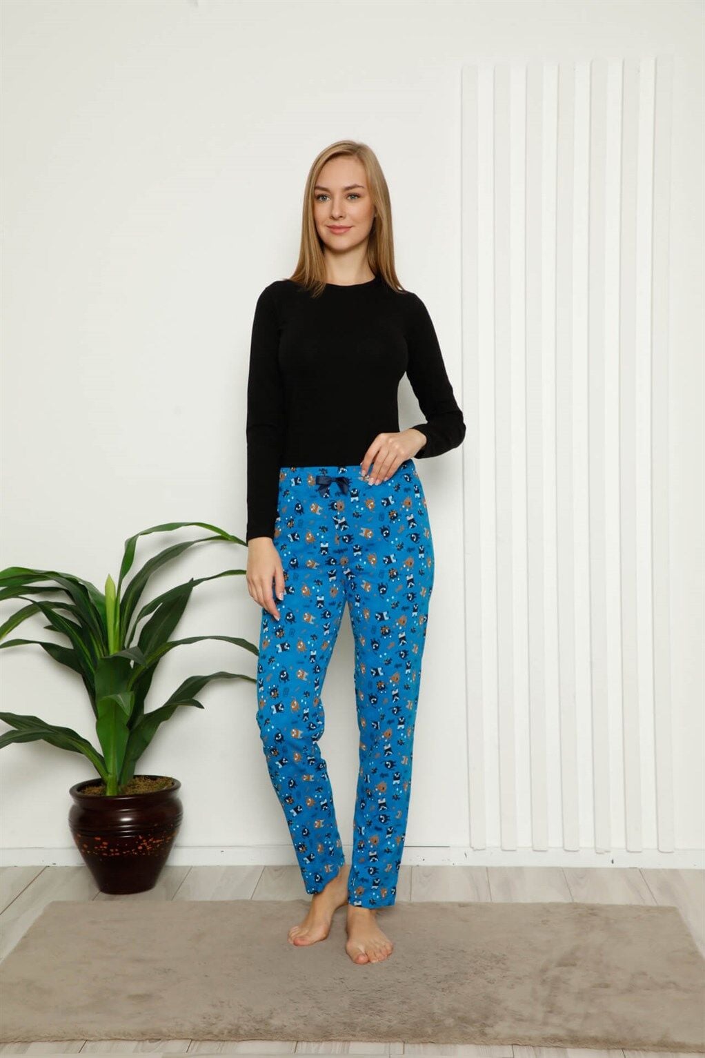 Akbeniz Kadın Pamuklu Alt Pijama 27382