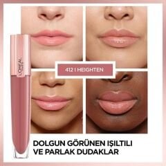 L'ORÉAL PARIS Brilliant Signature Plump in Gloss Ruj 412, Heighten