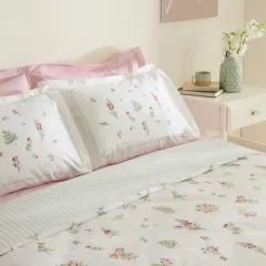 Karaca Home Le Mans %100 Pamuk Çift Kişilik Nevresim Takımı Pembe