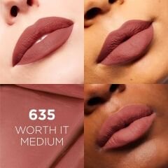 L'ORÉAL PARIS Loreal Infaillible Matte Resistance Likit Mat Ruj - 635 Worth It Medium