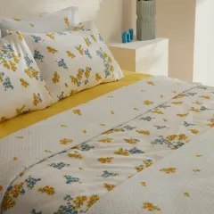 Karaca Home Mizu %100 Pamuk Çift Kişilik Pike Hediyeli Nevresim Takımı